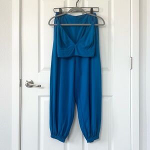 FARM Rio Matching Linen Blend Top & Pant Set Size Small